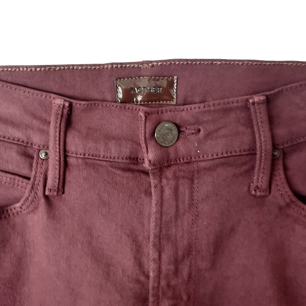 Mother The Mid Rise Dazzler Skimp Womens Size 26 Dark Fudgesickle Wash Jeans‎ - Picture 4 of 16